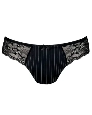 Rosa Faia Black Pinstripe Antonia Brief