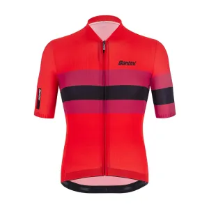 Santini Eco Sleek Bengal Jersey - Red