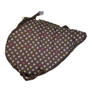 Schneiders Dura-Tech 'Winner's Circle' English Saddle Bag in Brown Polka Dot