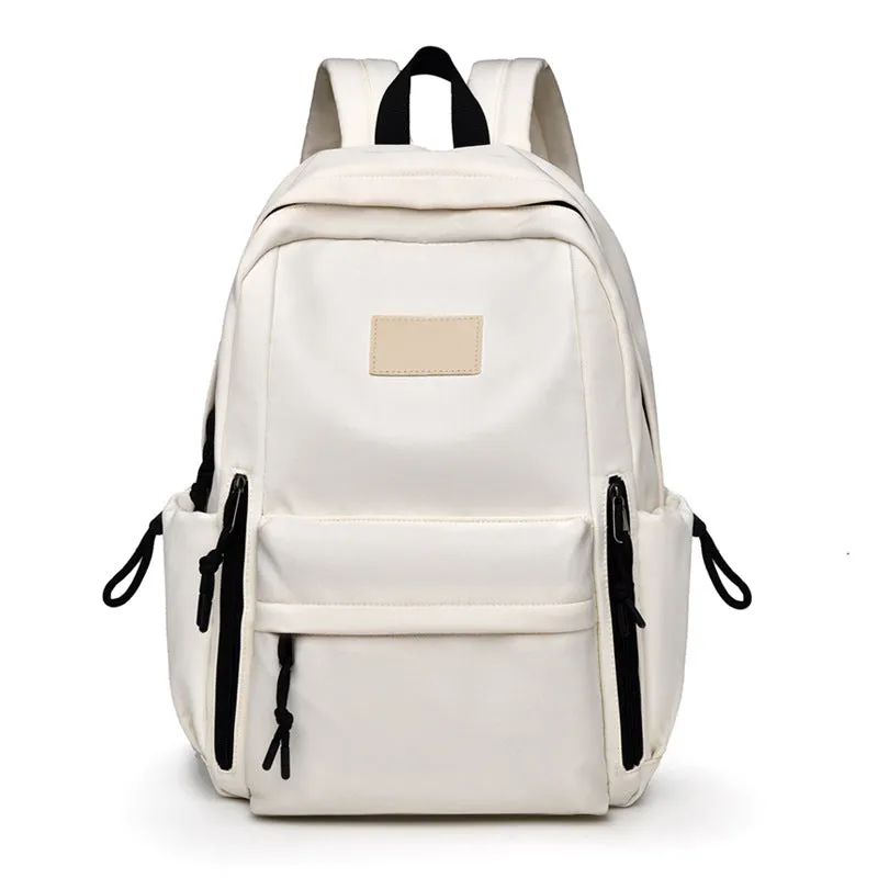 School Season New Casual Backpack Simple Backpack Middle School Students College Student Fashion Large-Capacity Backpack