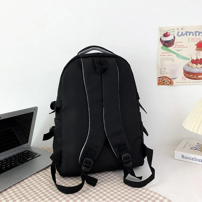Schoolbag Female Large Capacity High School Junior High School Student Middle School Students' Backpack Primary School Student Letter Backpack College Students' Backpack