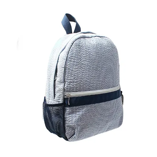 Seersucker Back Pack Personalized Backpack