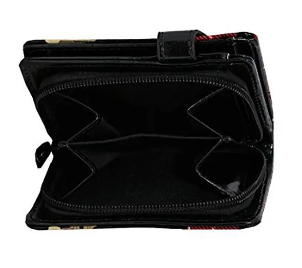 ShagWear - Small Faux Leather Wallet - Traveling Cat