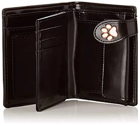 ShagWear - Small Faux Leather Wallet - Traveling Cat
