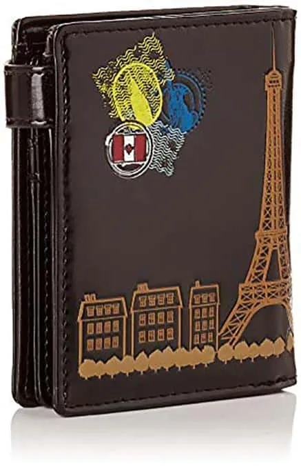 ShagWear - Small Faux Leather Wallet - Traveling Cat