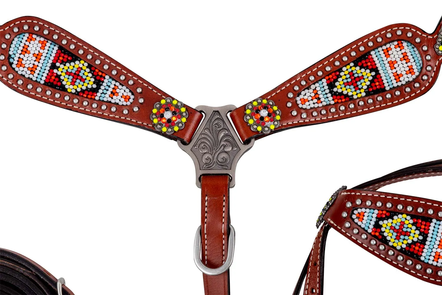 Showman Multi Colored Aztec Tack Set