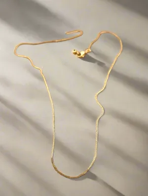 Sleek Box Chain Threader Necklace