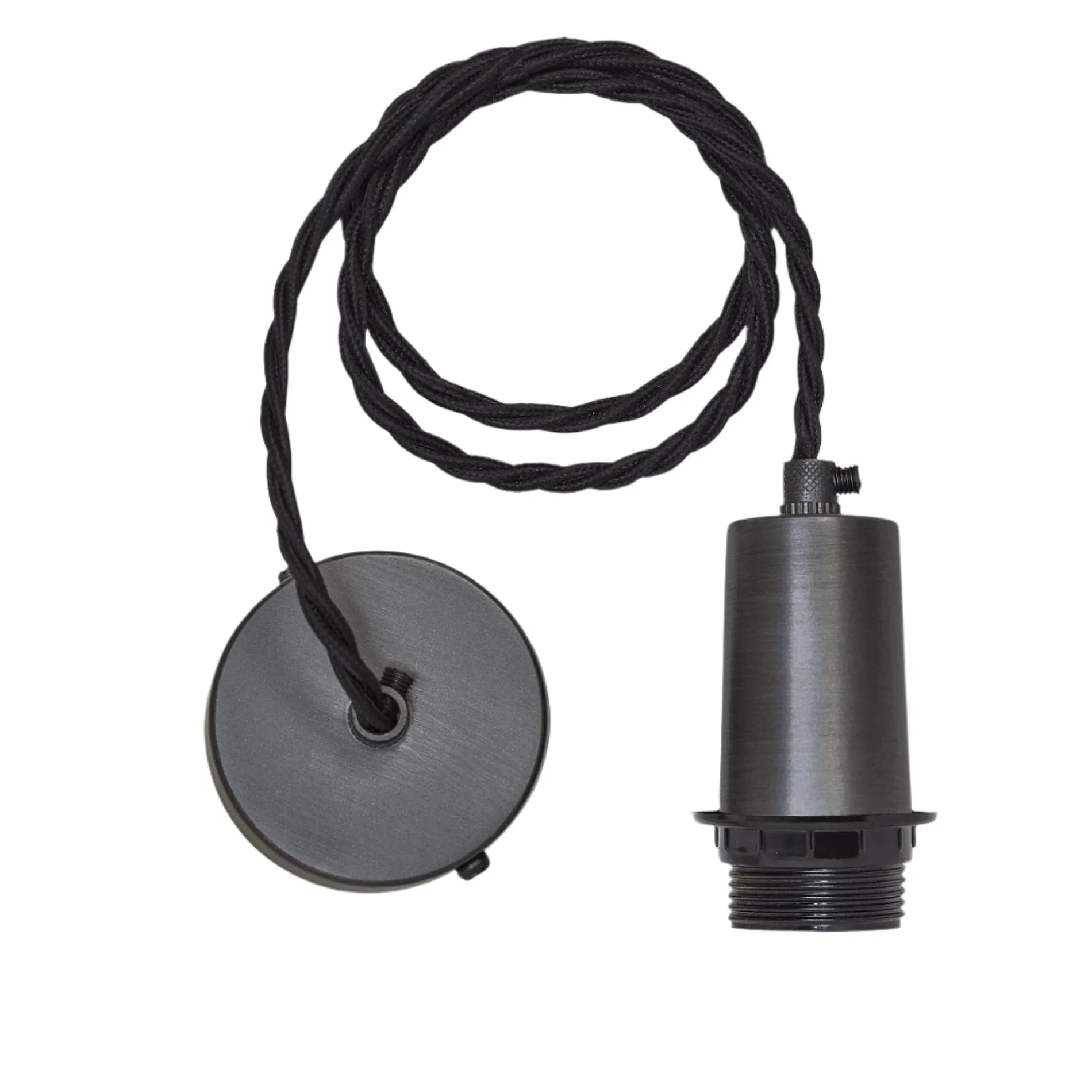 Sleek Cone Pendant - 12 Inch - Brass