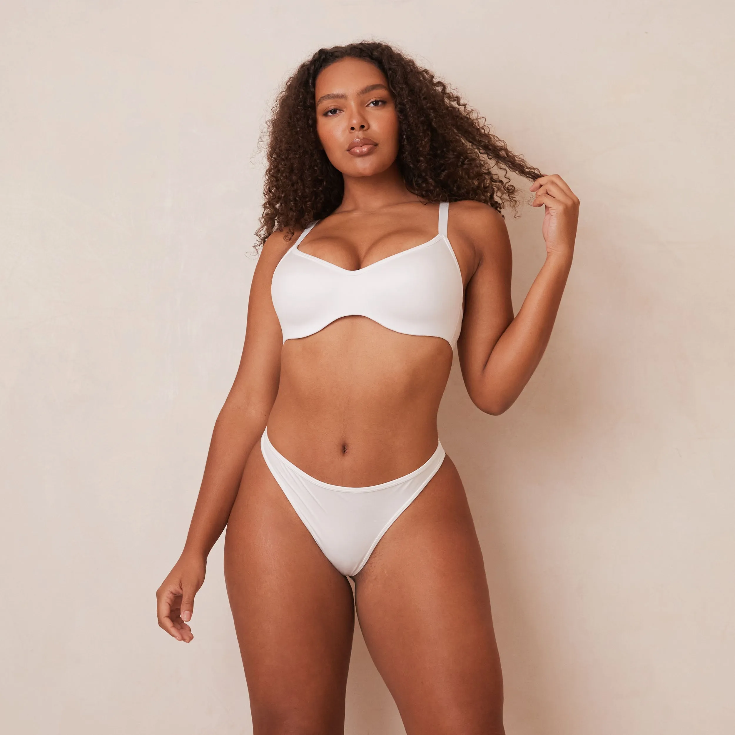 Sleek Mindful Bra  - White