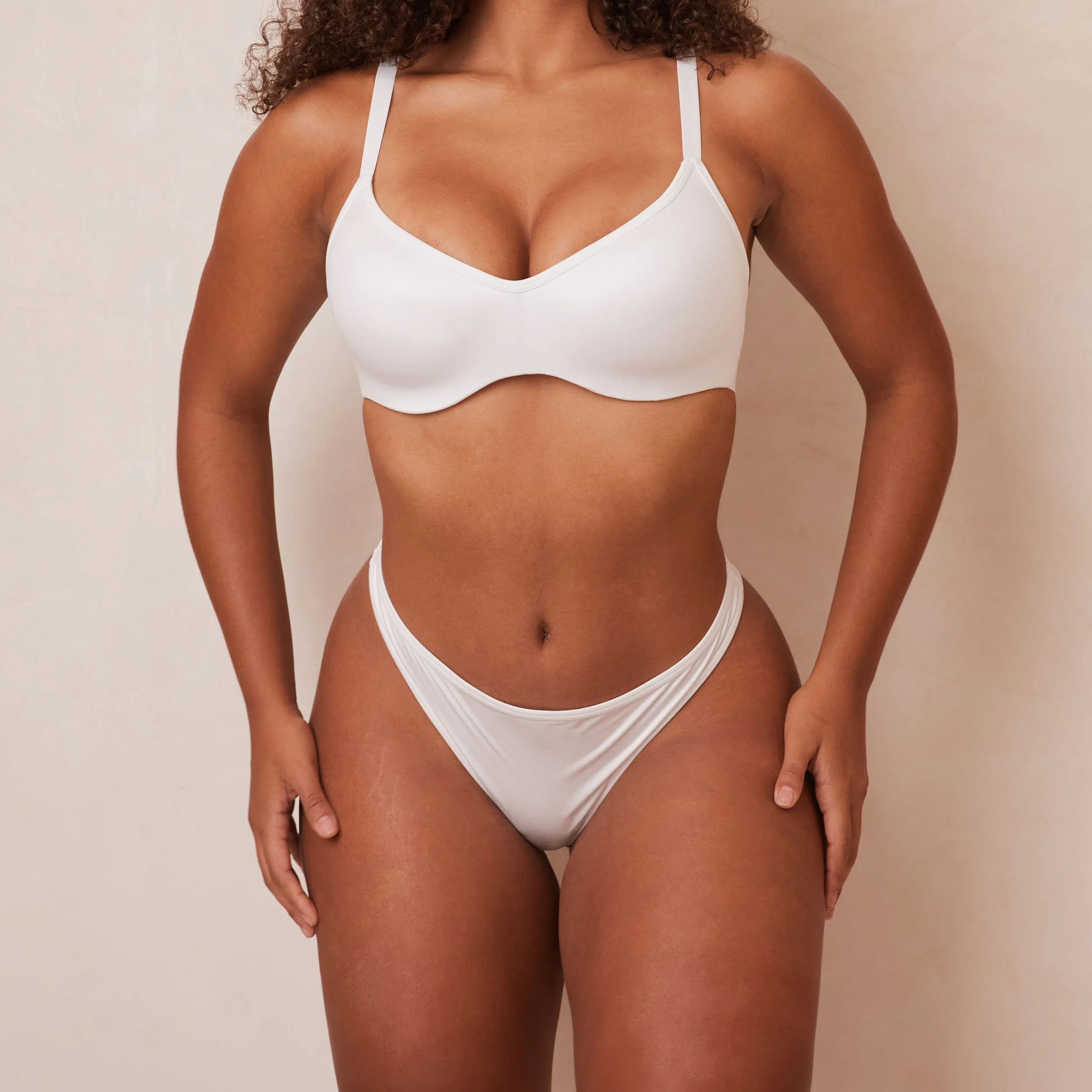 Sleek Mindful Bra  - White