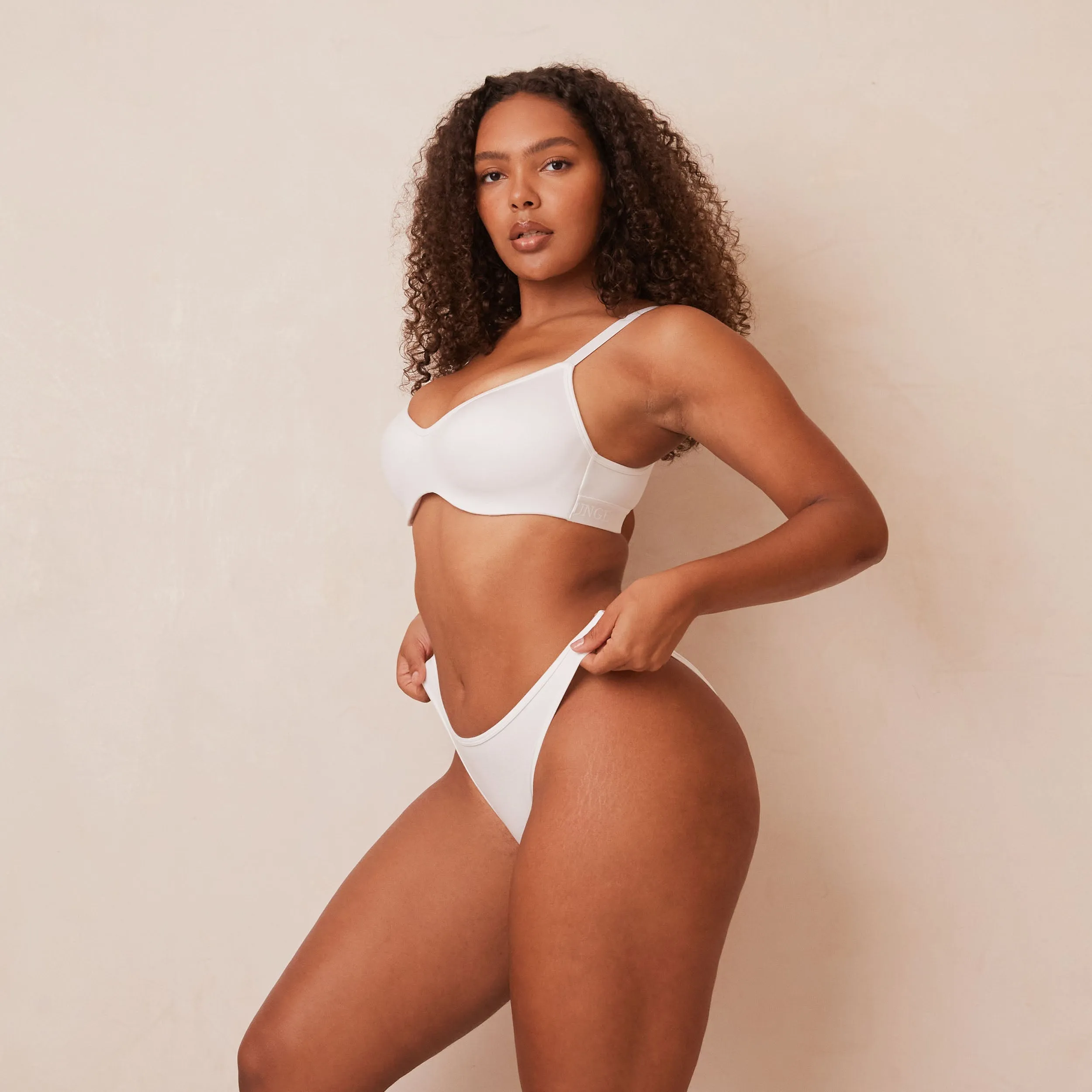 Sleek Mindful Bra  - White