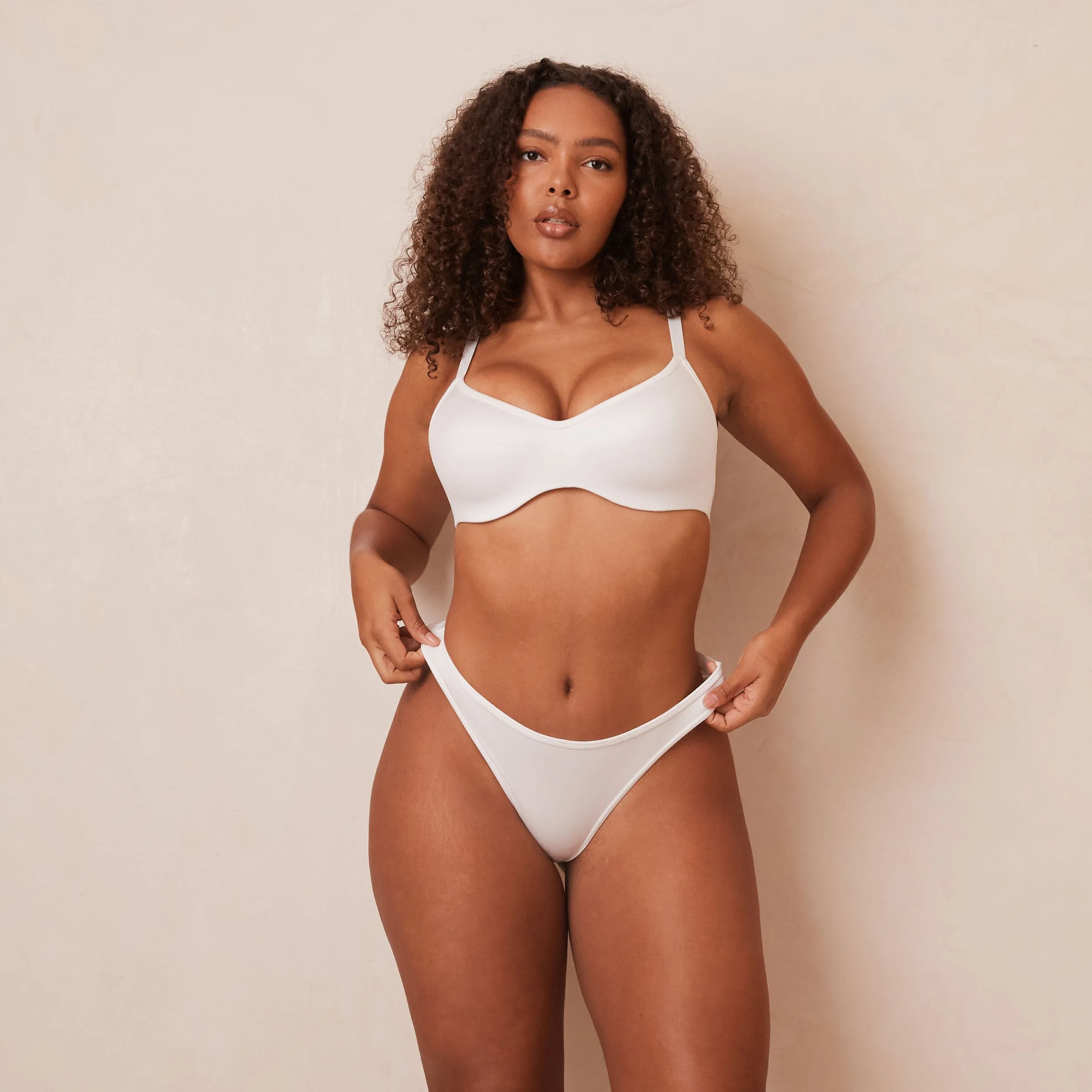 Sleek Mindful Bra  - White