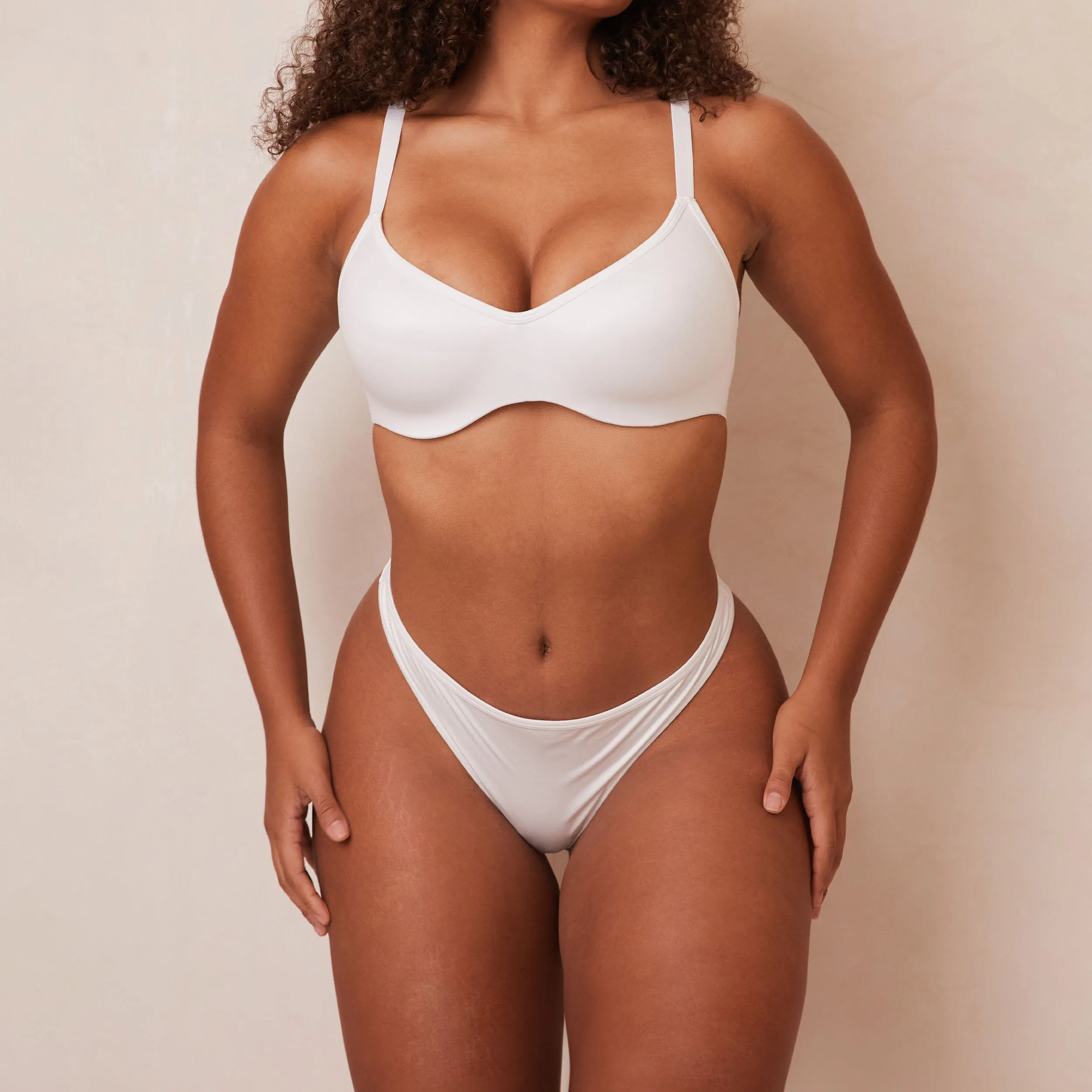 Sleek Mindful Bra  - White