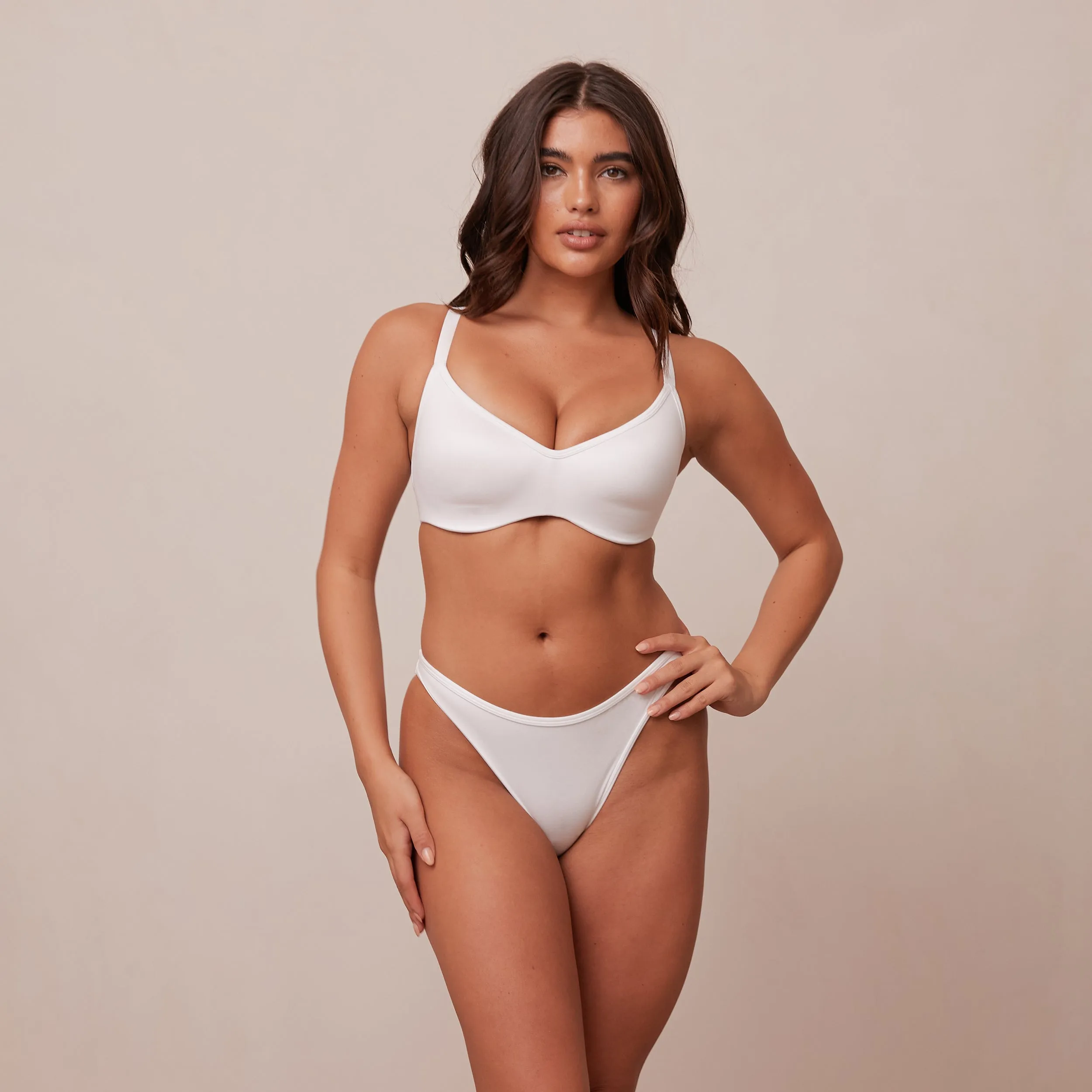 Sleek Mindful Bra  - White