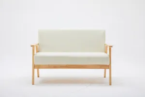 Sleek Silver Loveseat