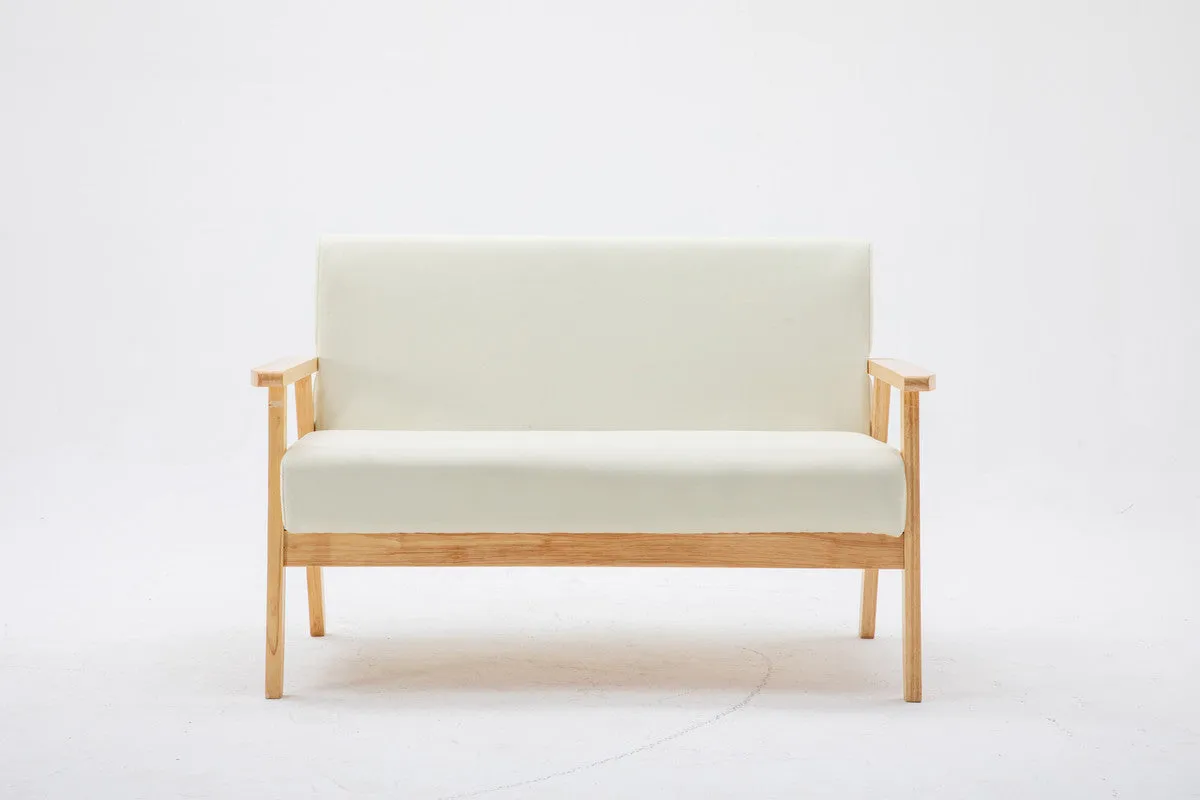 Sleek Silver Loveseat