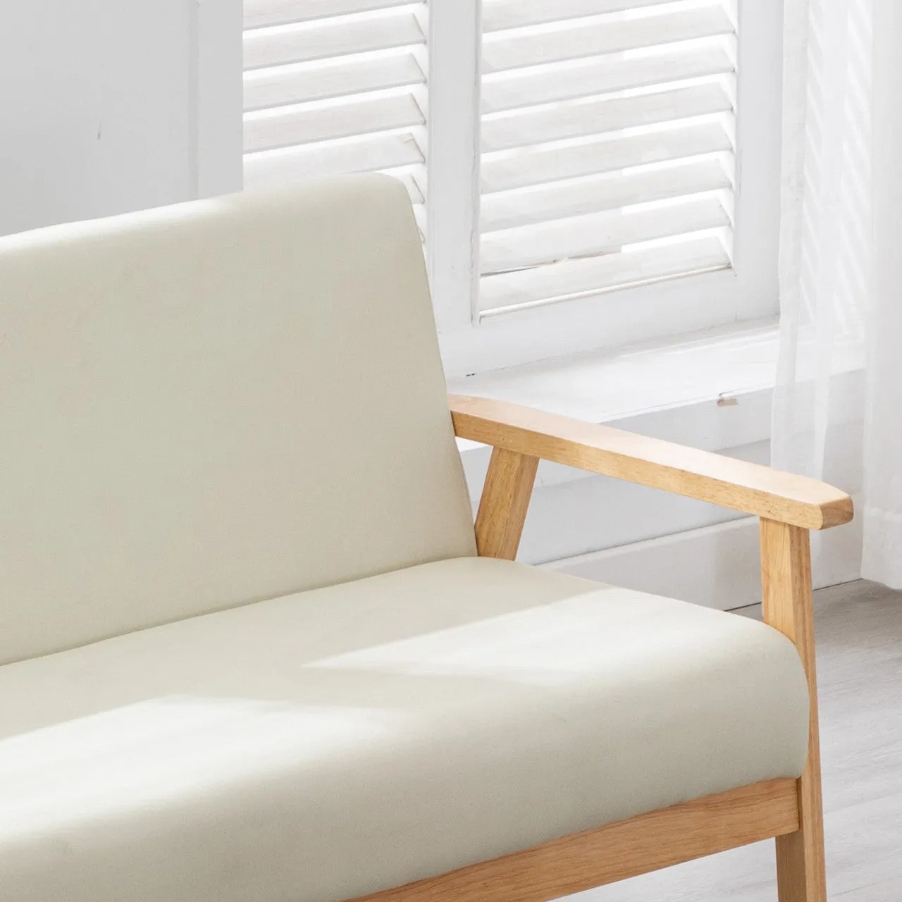Sleek Silver Loveseat