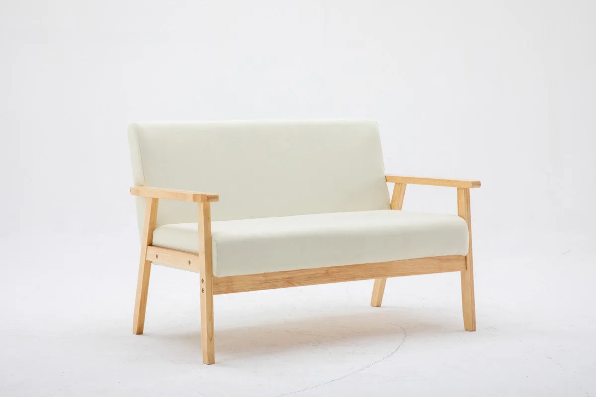 Sleek Silver Loveseat