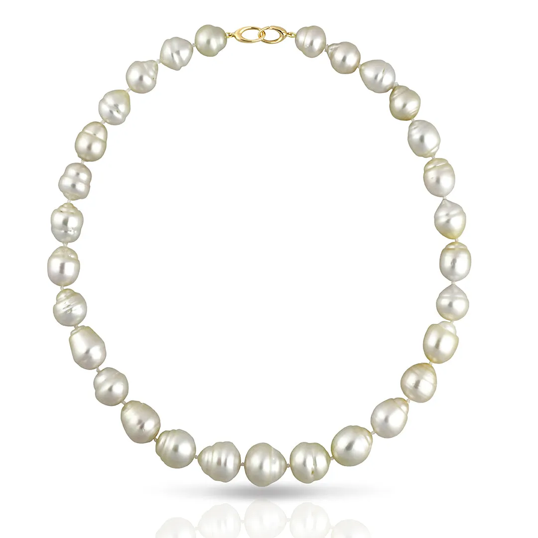 South Sea Pearl Strand Collier Necklace - CIRCLED 45cm - STNESSYGCL005