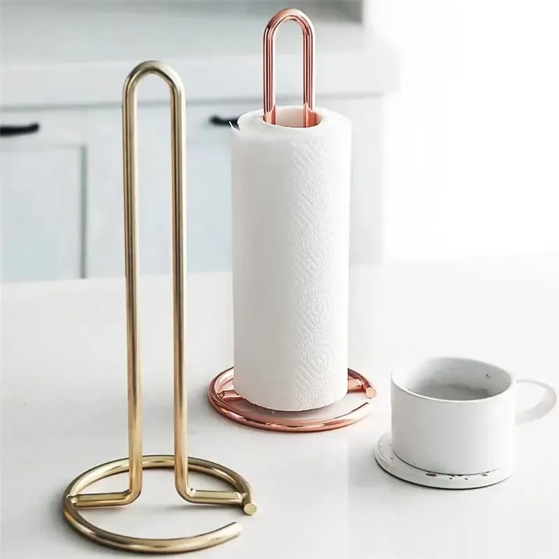 Stainless Steel Tissue Roll Holder-Rose Gold