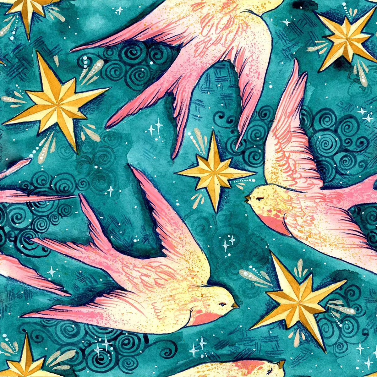 Star Swallows Wet Bag