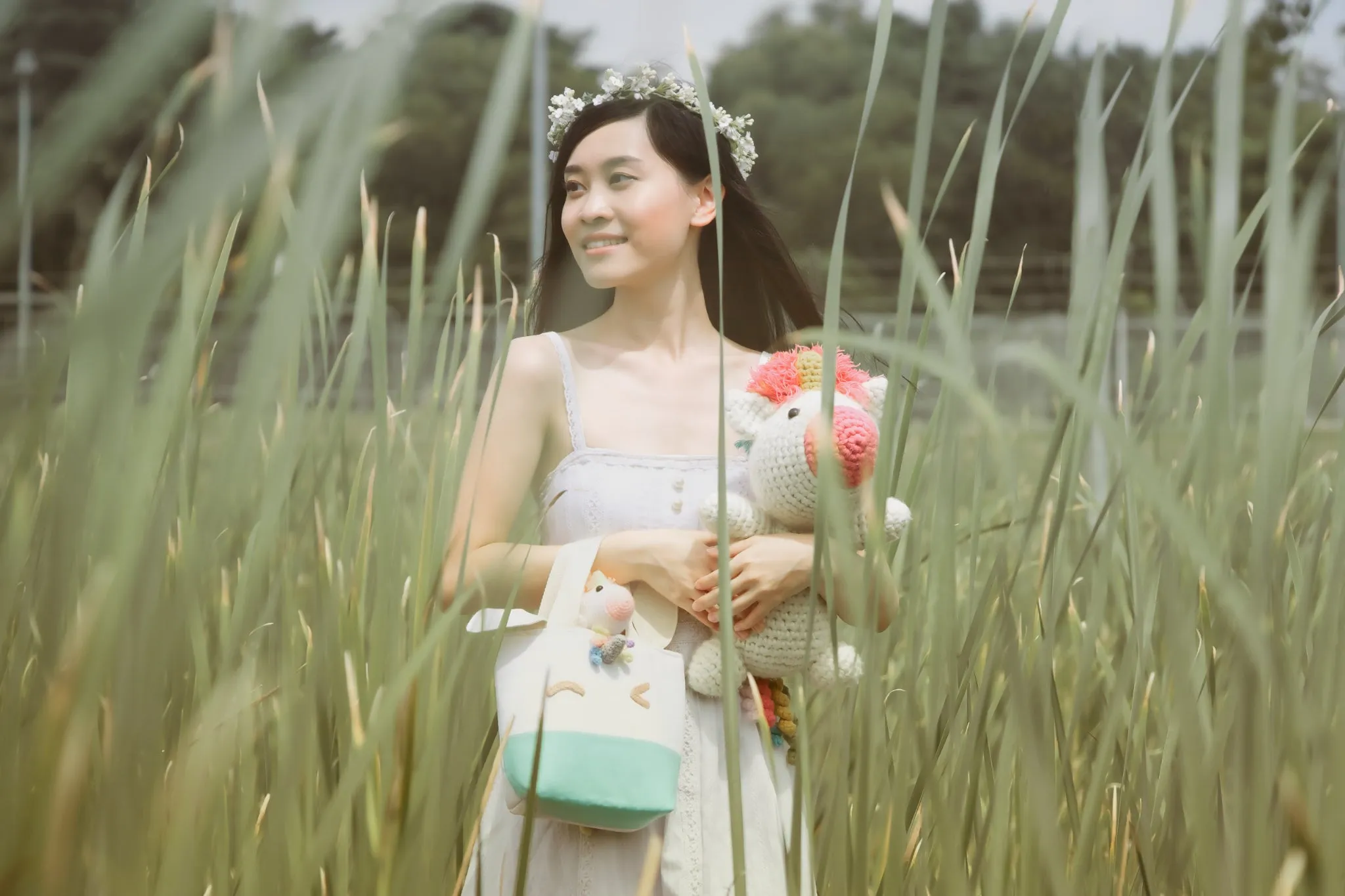 [Subjected to Availability] Make Your Magical Rainbow Unicorn Orange Tote With Crochet And Sewing For CNY