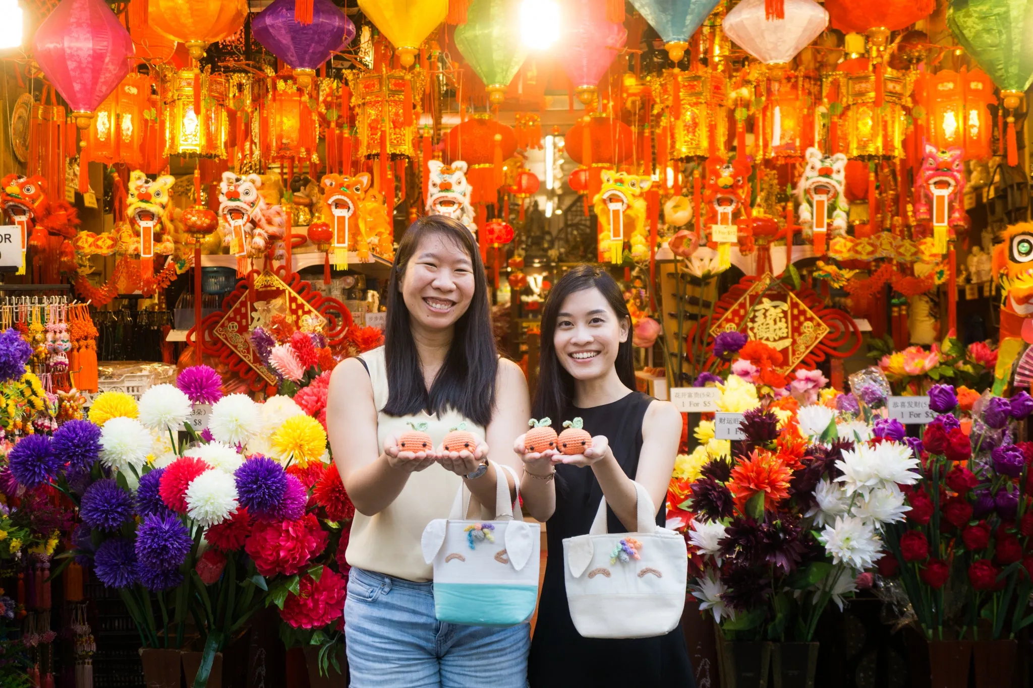 [Subjected to Availability] Make Your Magical Rainbow Unicorn Orange Tote With Crochet And Sewing For CNY