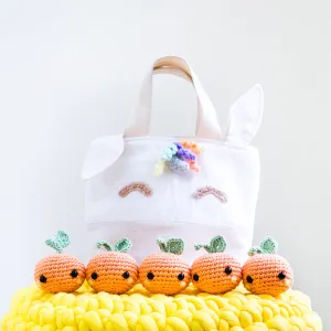 [Subjected to Availability] Make Your Magical Rainbow Unicorn Orange Tote With Crochet And Sewing For CNY