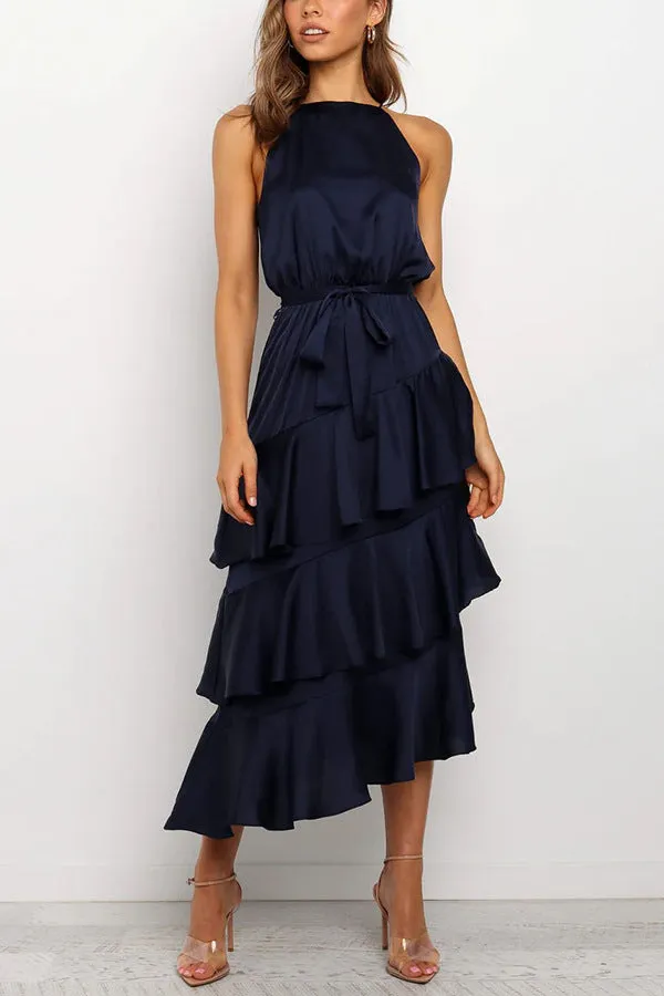 Summer suspender cake dress