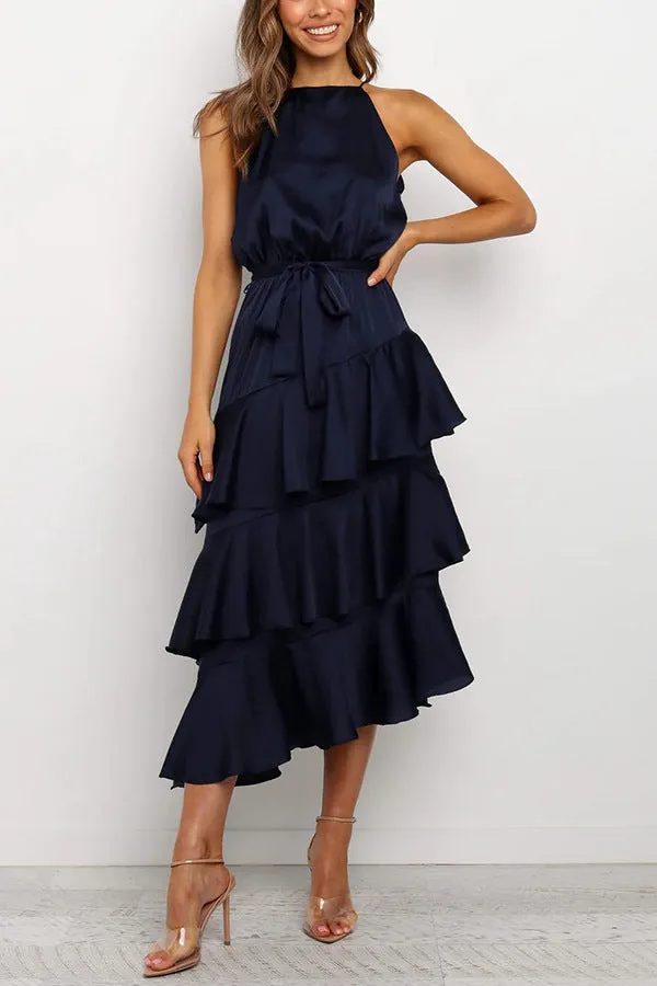 Summer suspender cake dress
