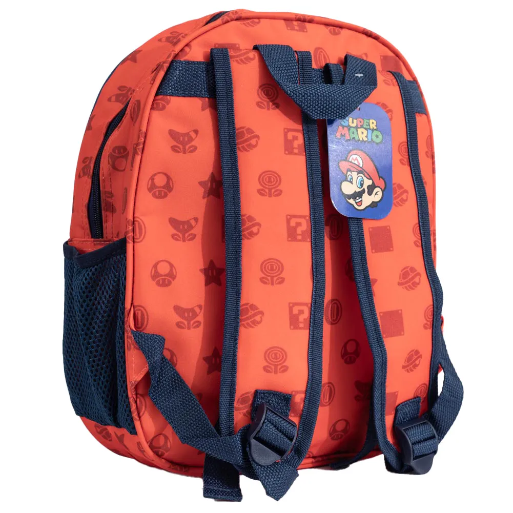 Super Mario Junior Backpack - 3D Design with Mario Front