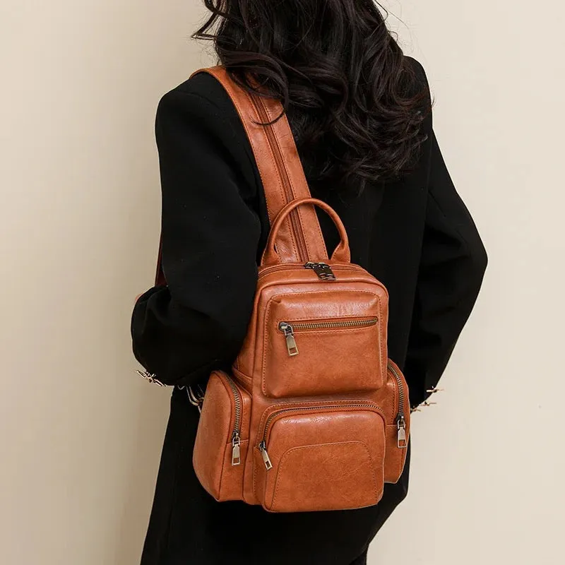 Sydney 2-in-1 Sling   Backpack - Camel