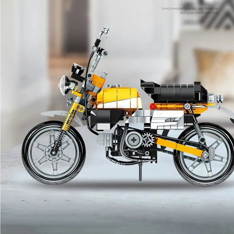 Tech MOC Classic Honda Monkey Motorcycle Bricks Toy