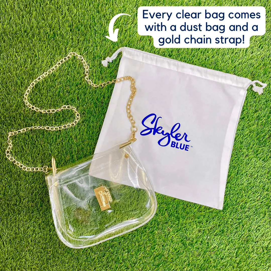 The Dallas 001 Clear Medium Saddle Bag