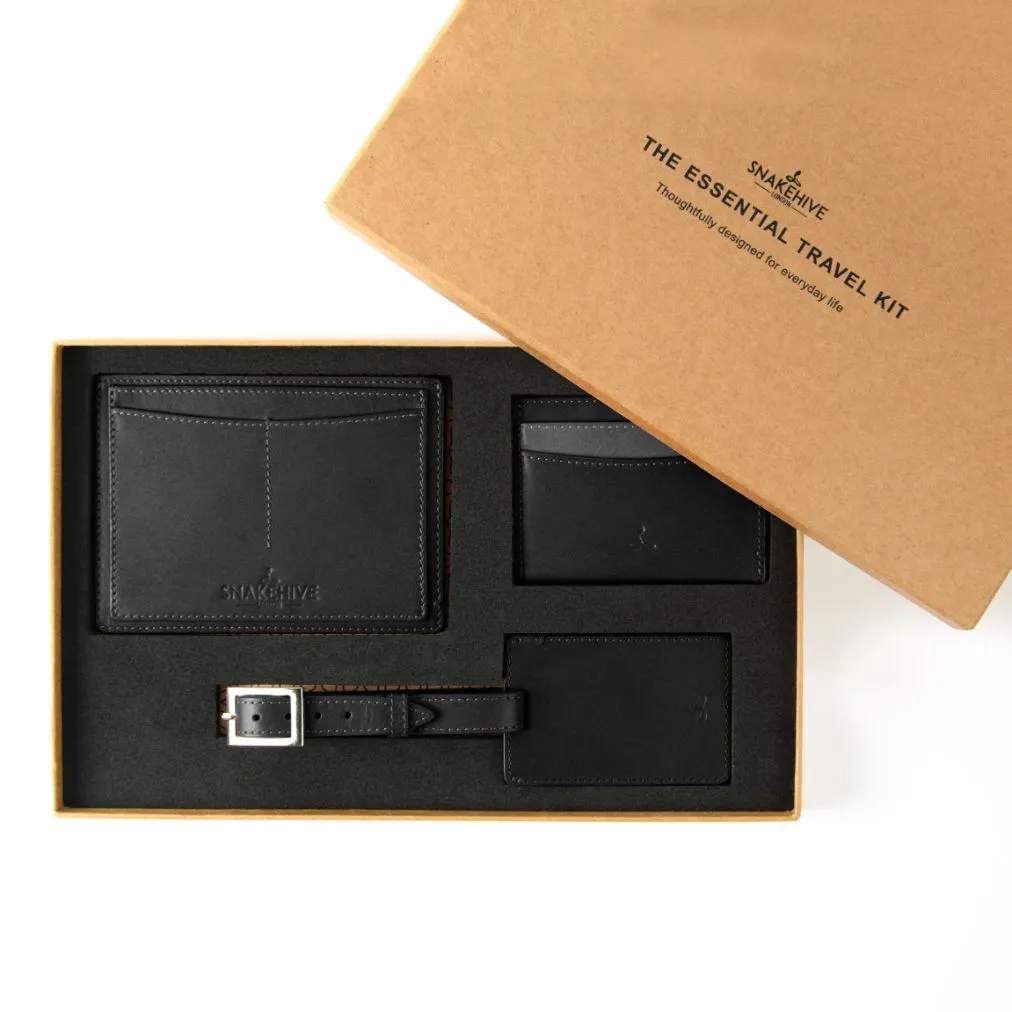 The Essential Leather Travel Kit - The Essential Collection
