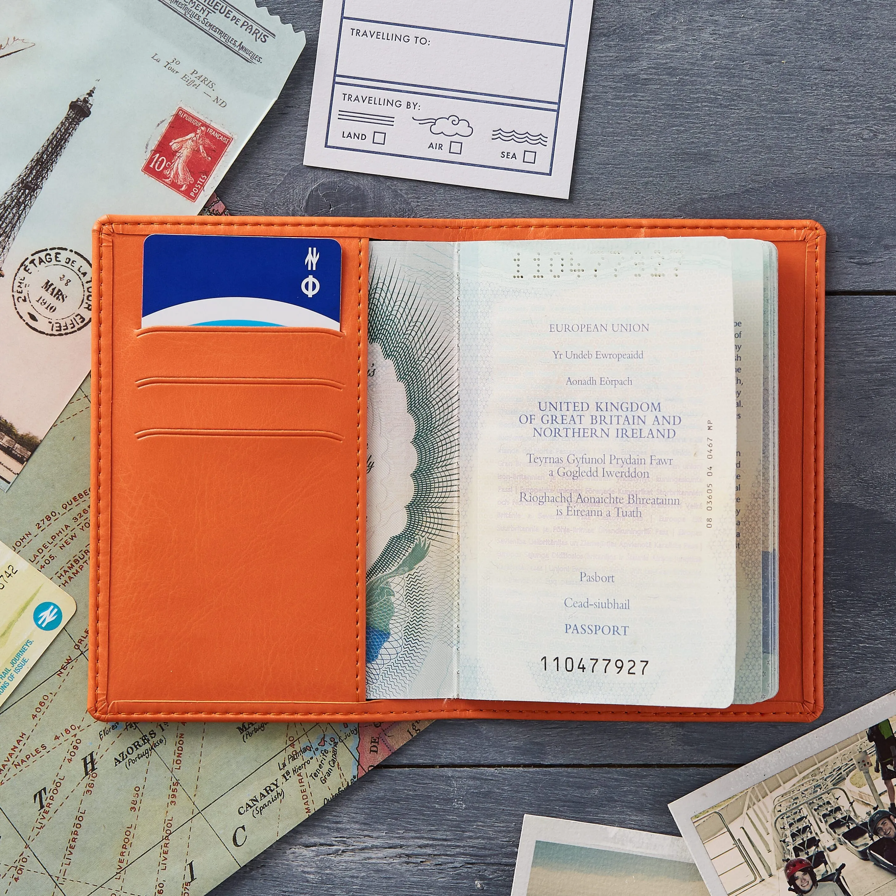 Ticket to Adventure Personalised Passport Cover Holder