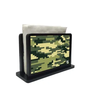 Tissue Holder Paper Napkin Stand - 8 Bit Camo