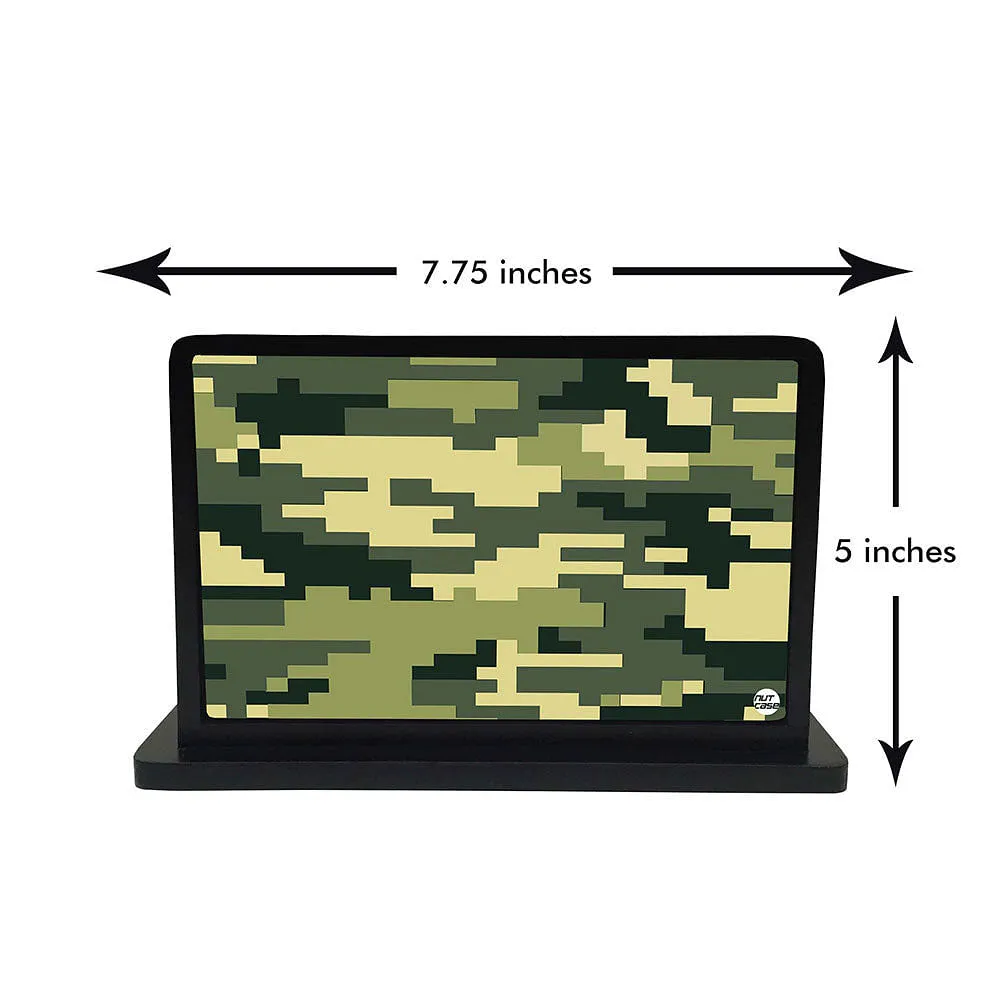 Tissue Holder Paper Napkin Stand - 8 Bit Camo