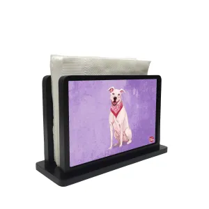Tissue Holder Paper Napkin Stand - Dashing Pitbull