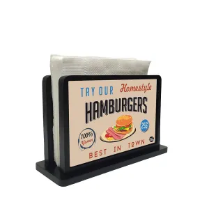 Tissue Holder Paper Napkin Stand - Hamburgers