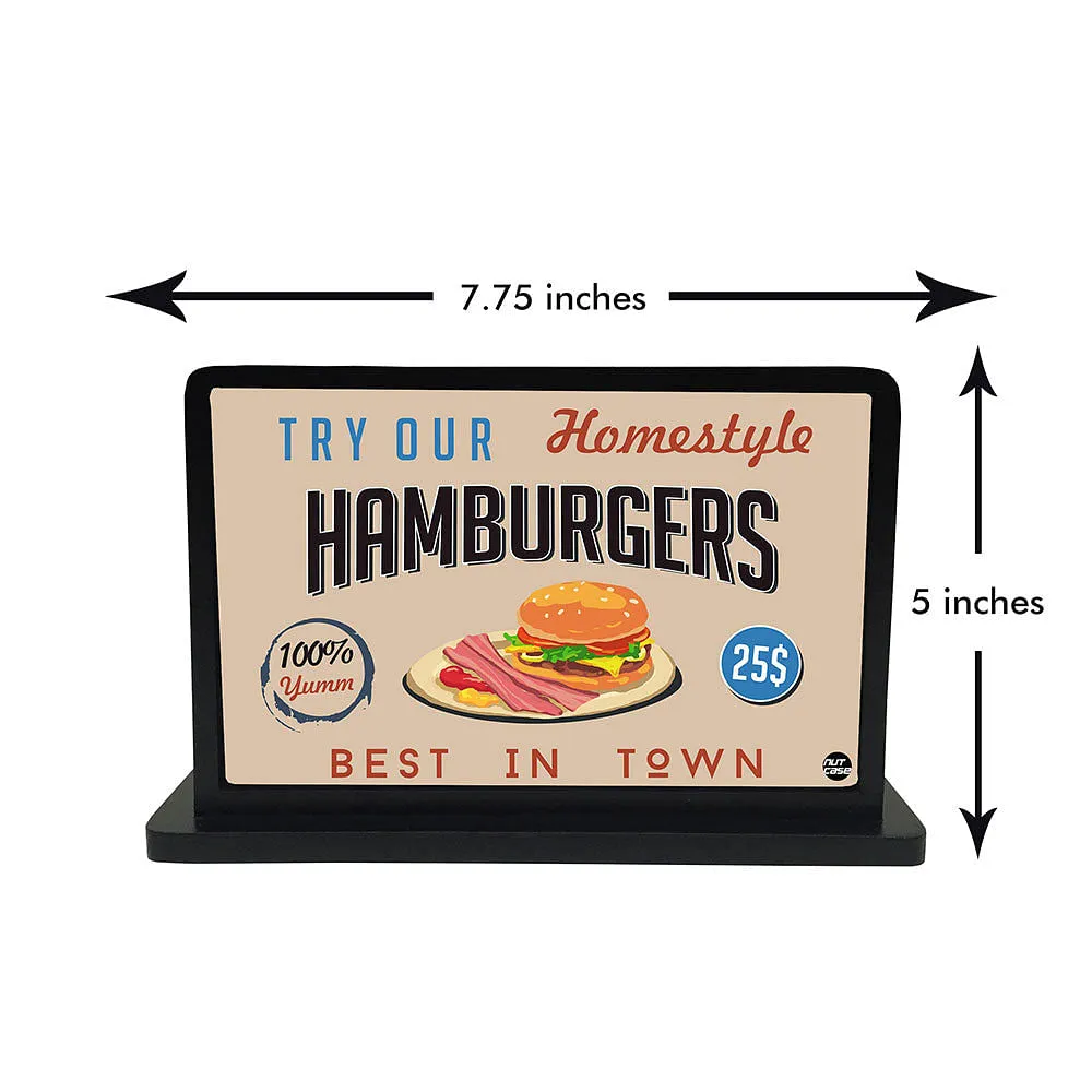 Tissue Holder Paper Napkin Stand - Hamburgers