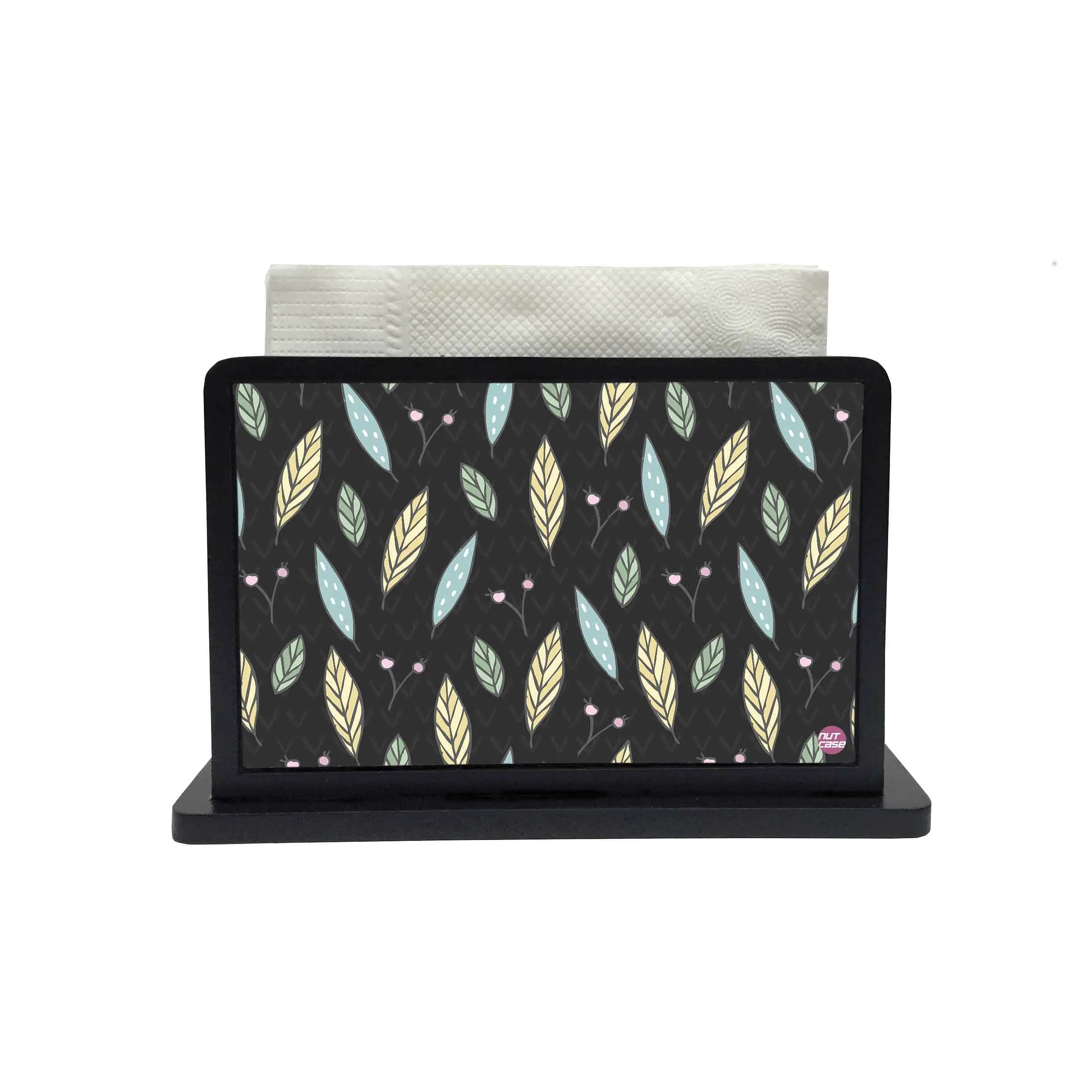 Tissue Holder Paper Napkin Stand -  LEAVES AND PETALS