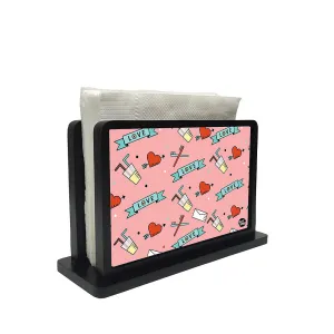 Tissue Holder Paper Napkin Stand - Love Pease
