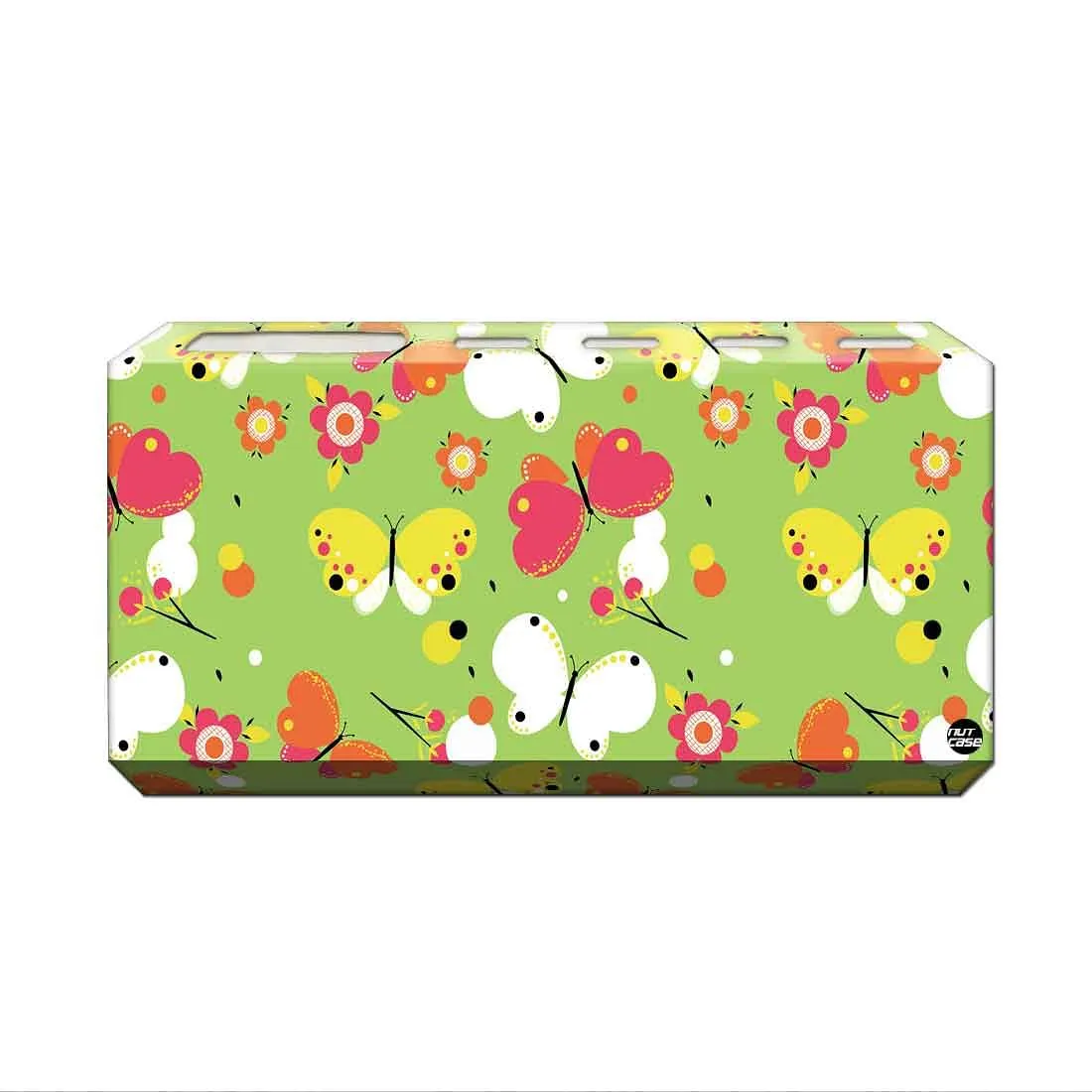 Toothbrush Holder Wall Mounted -Green Butterfly