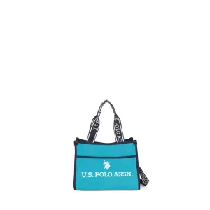 US POLO ASSN. WOMEN HALIFAX S SHOPPPING BAG CANVAS IN TURQUOISE
