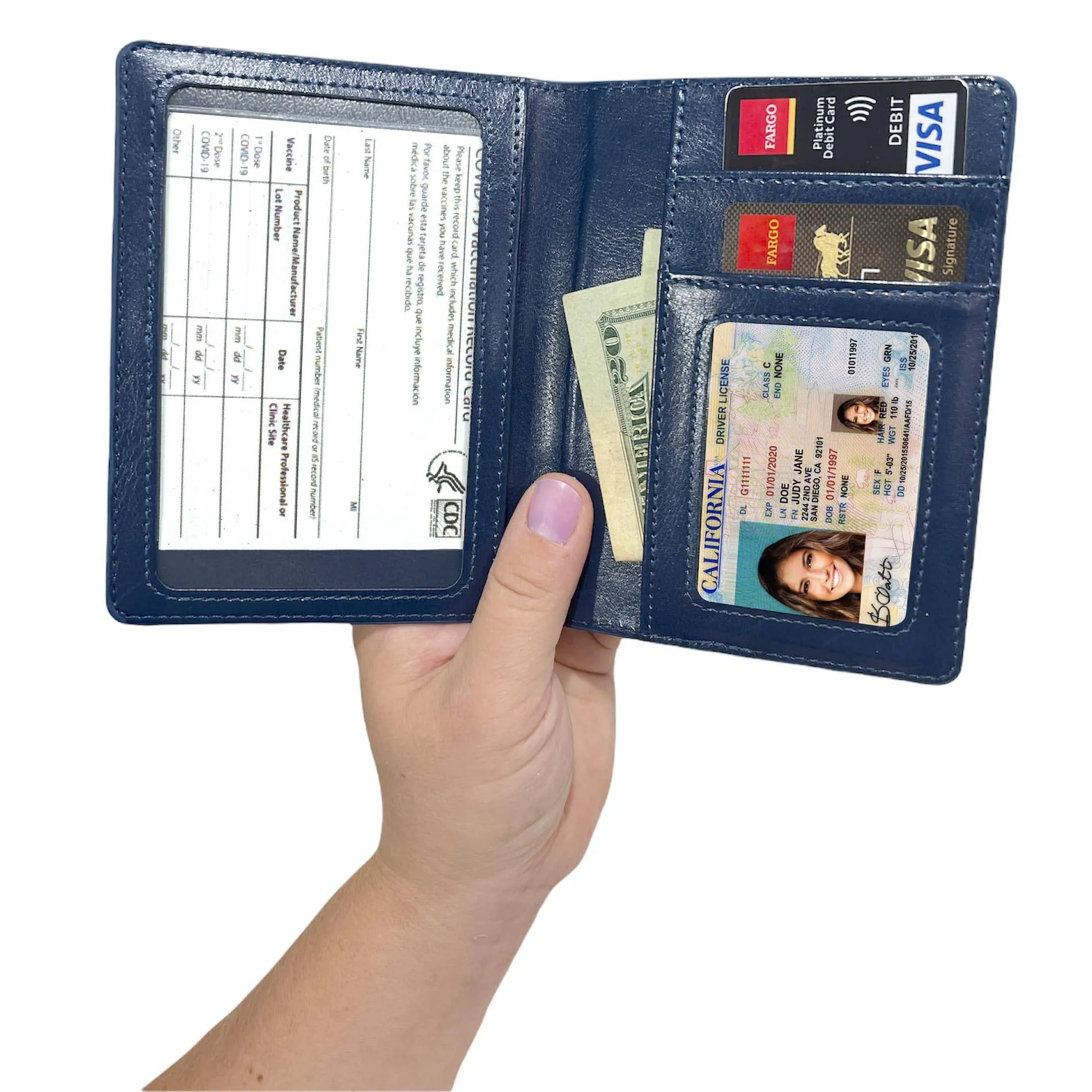 Vaccination Card Holder Passport Wallet