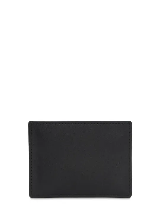 Valentino Garavani   Metal logo &amp; leather card holder 