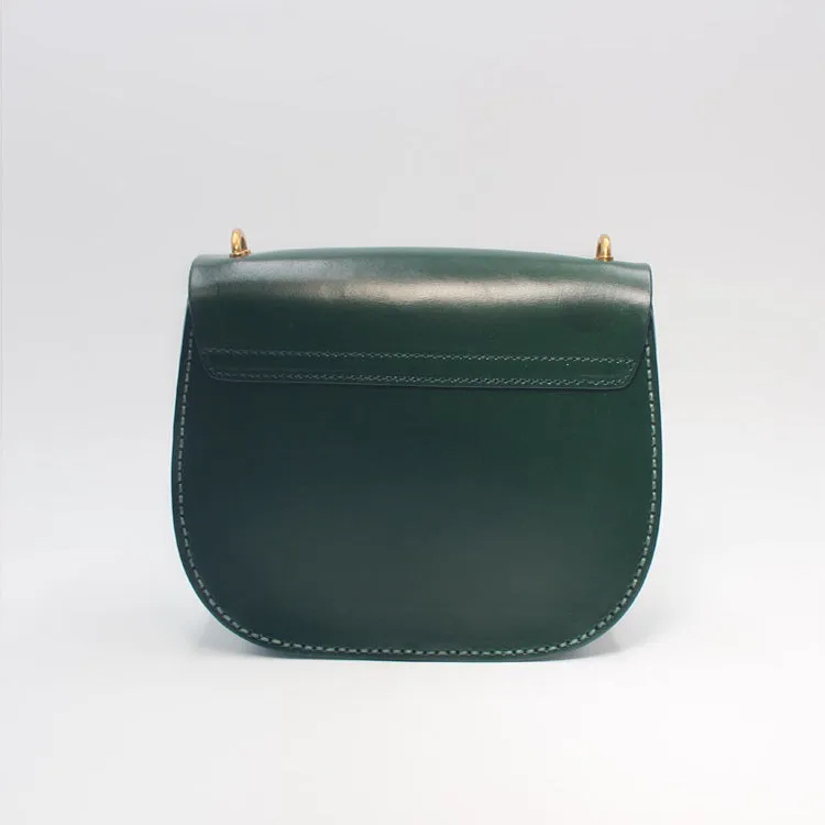 Vintage Womens Brown Leather Crossbody Bags Shoulder Bag Purses for Women