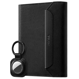VPW104 - RFID Blocking Passport Card Holder with Magnetic Closure and Removable AirTag Holder(NOT include the AirTag)