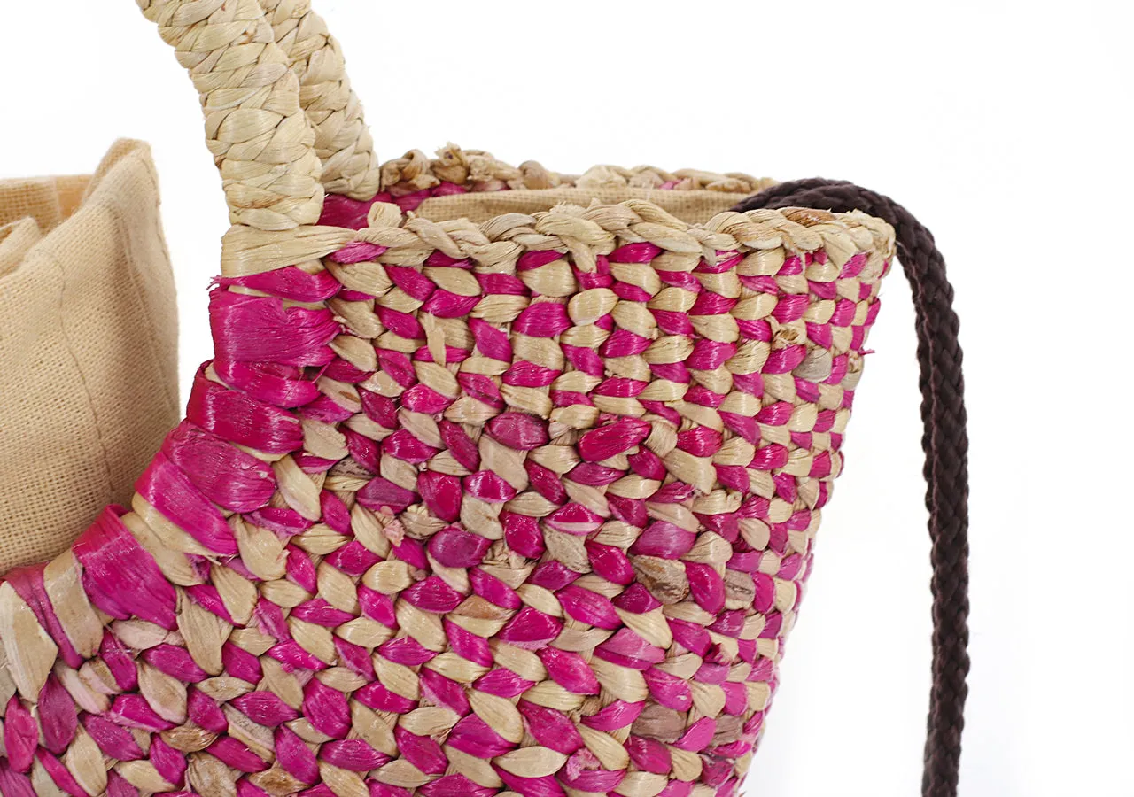 Water Hyacinth Mini Bag (Pink)